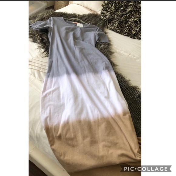 1 Left!! Tri-Color Maxi Dress - Picture 2 of 3